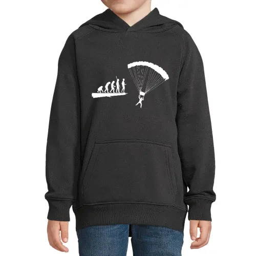Evolution Fallschirmspringer Kinder Hoodie