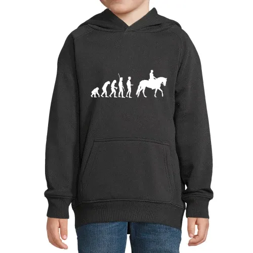 Evolution Pferd Kinder Hoodie