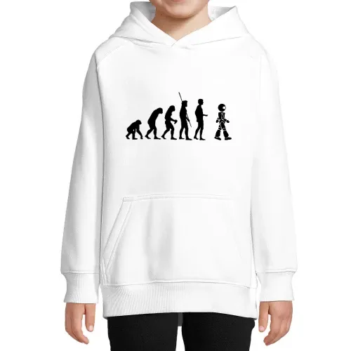 Evolution Roboter Kinder Hoodie