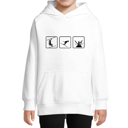 Evolution Ski Unfall Symbol Hoodie Kinder Stellar