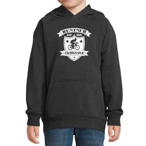 Fahrrad Rentner auf der Ueberholspur Hoodie