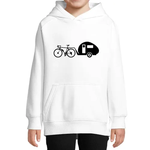 Fahrrad Wohnwagen Fahrradwohnwagen Radfahrer Hoodie
