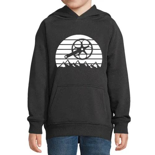 Fahrradteile Berglandschaft - Hoodie