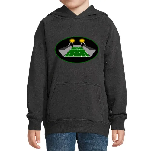 Flutlichtspiel Fussballstadion Hoodie Kinder Stellar