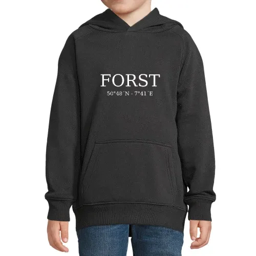 Forst Koordinaten Hoodie Kinder Stellar