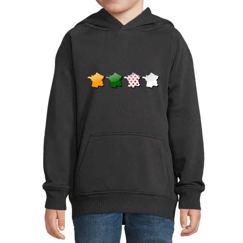 Frankreich in Farben der Tour Trikots Hoodie