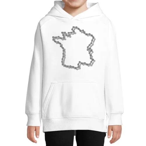Frankreich in Kettengliedern Hoodie Kinder Stellar