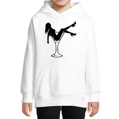 Frau im Glas Kinder Hoodie