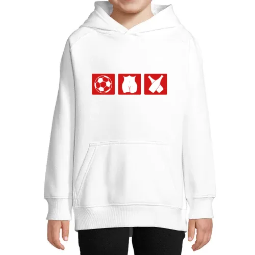 Fussball Ficken Alkohol Hoodie Kinder Stellar