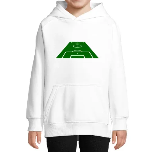 Fussball Spielfeld 3D 2.0 Hoodie Kinder Stellar