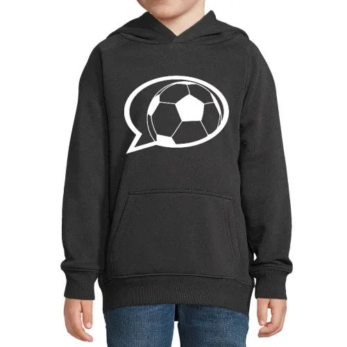 Fussball Sprechblase Kinder Hoodie