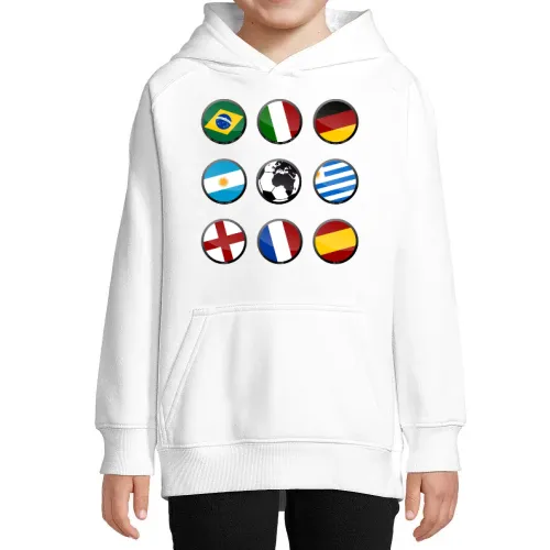 Fußball Weltmeister Titel Hoodie Kinder Stellar