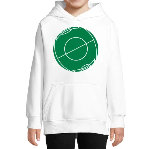 Fußballfeld als Kugel Hoodie