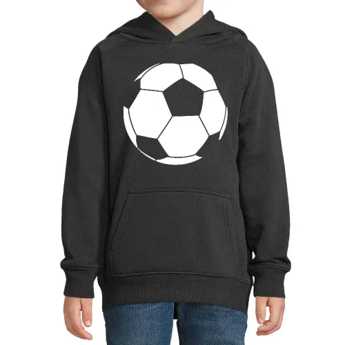 Fußballumriss Kinder Hoodie