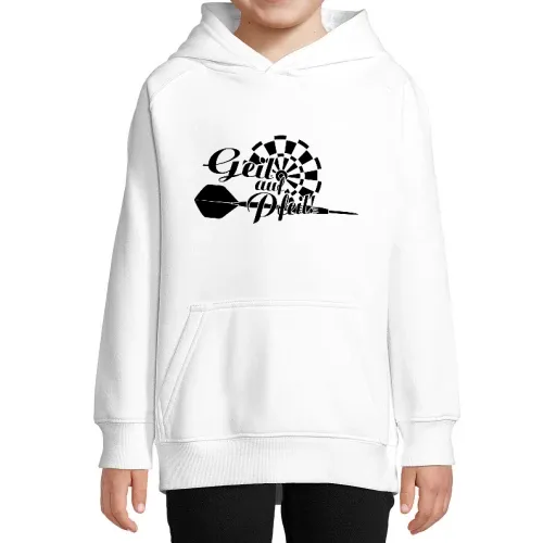 Geil auf Pfeil! Darts Kinder Hoodie