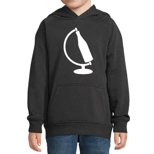 Globus Flasche Hoodie Kinder Stellar