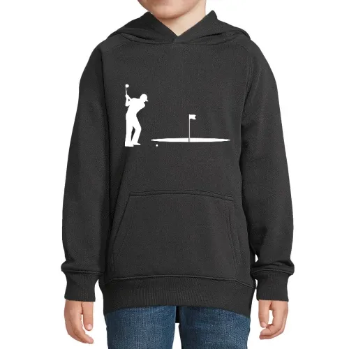 Golfspieler großen Loch Hoodie