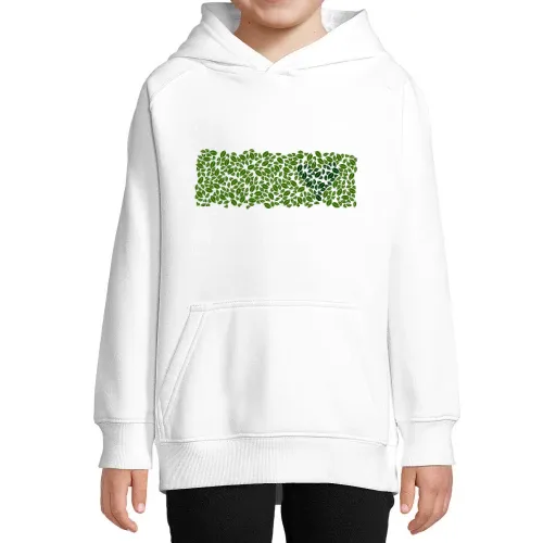 Grüne Hecke in Love Hoodie Kinder Stellar