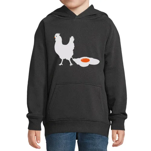 Hahn legt Spiegelei Kinder Hoodie Hahn legt Spiegelei Hoodie