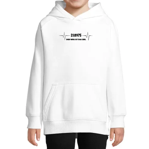 Halbmarathon 21km Lauf Der Weg ist das Ziel Hoodie Kinder Stellar
