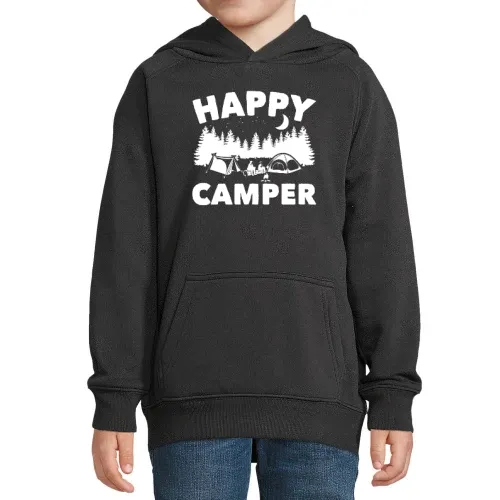 Happy Camper Camping T-Shirt Geschenkidee Hoodie Kinder Stellar