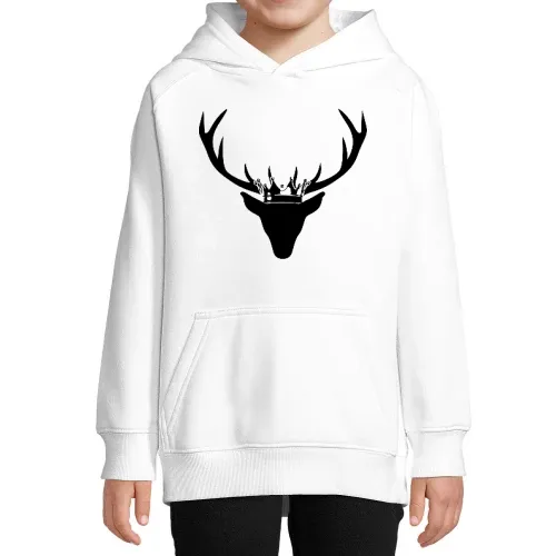 Hirschgeweih mit Krone Hoodie