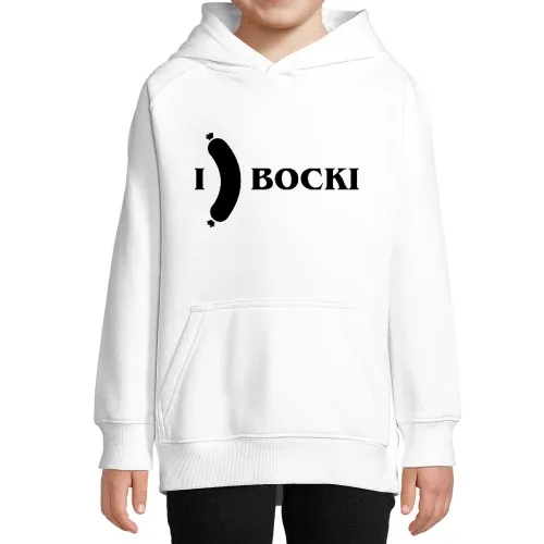 I Love Bockwurst Hoodie Kinder Stellar