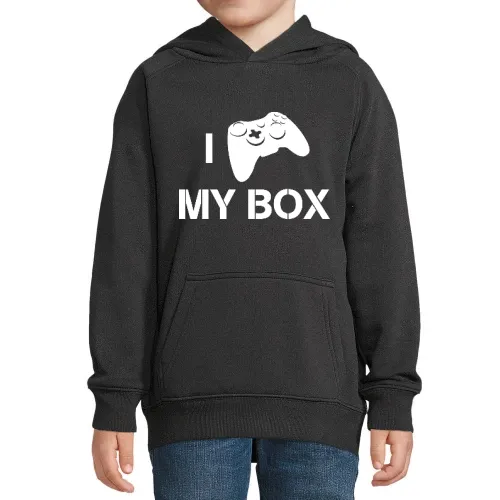 i love my box Hoodie Kinder Stellar