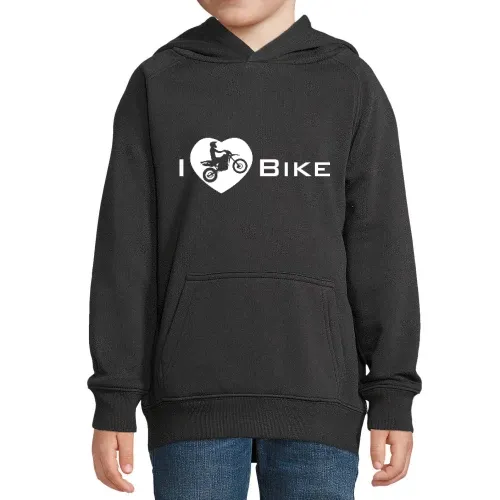 I Love my Enduro Bike Kinder Hoodie I Love my Enduro Bike Hoodie