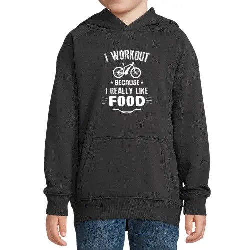 I Workout Because I Like Food Ebiker E-Bike Hoodie