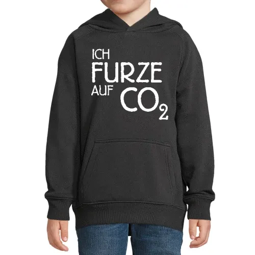 Ich Furze auf CO2 Kinder Hoodie