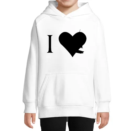 Ich liebe Segelboot Hoodie Kinder Stellar
