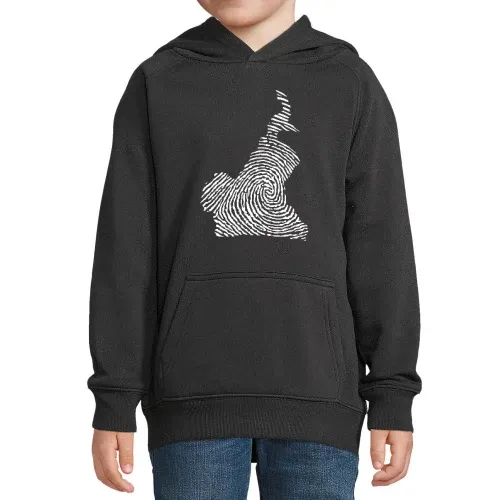 Kamerun Fingerabdruck Kinder Hoodie Kamerun Fingerabdruck Hoodie