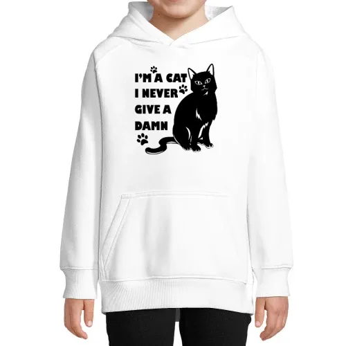 Katzen Humor Hoodie Kinder Stellar