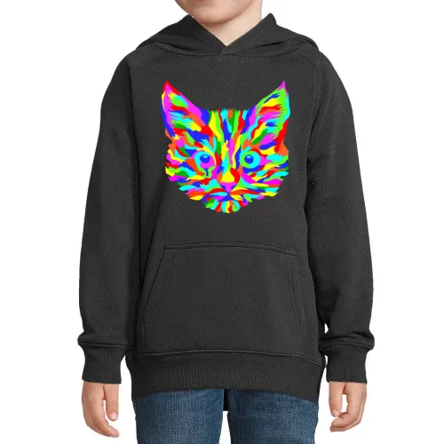 Katzenmosaik Kinder Hoodie Katzenmosaik Hoodie