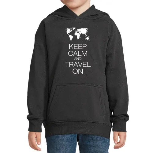 keep calm and travel on Kinder Hoodie