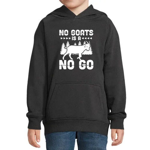 Keine Ziegen ist ein No Go Ziegenhalter Bauernhof Hoodie Kinder Stellar