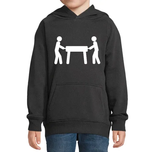Kickertisch Strichmännchen Hoodie Kinder Stellar
