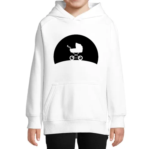 Kinderwagen im Sonnenuntergang Hoodie