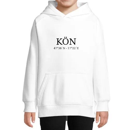 Kön Koordinaten Hoodie Kinder Stellar