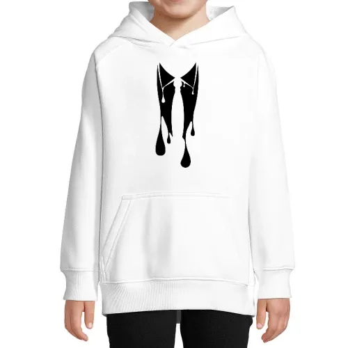 Kragen mit Krawatte aus Anzug Sakko zerläuft Hoodie Kinder Stellar
