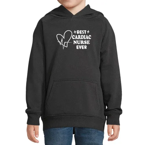 Krankenschwester Best Cardiac Nurse Ever Hoodie Kinder Stellar