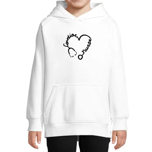 Krankenschwester Kardiologie Stethoskop Herz Kinder Hoodie
