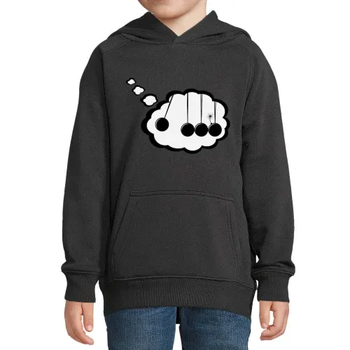 Kugelstoßpendel in Denkblase mit Bombe Comic Hoodie