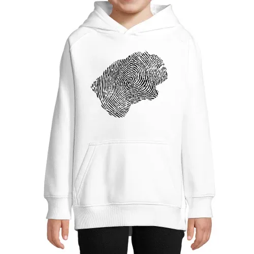 Lesotho Fingerabdruck Kinder Hoodie Lesotho Fingerabdruck Hoodie