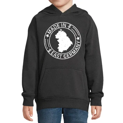 Made in East Germany Stempel Kinder Hoodie