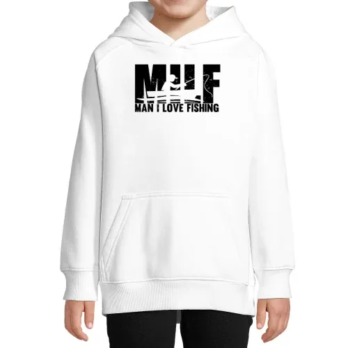 MILF Lustiges Angler Design Kinder Hoodie
