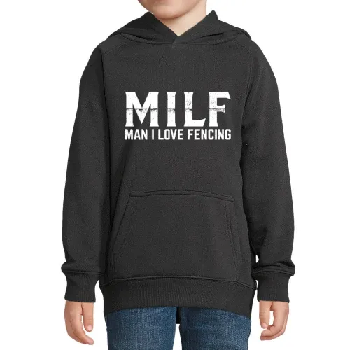 MILF Man I Love Fencing Fechten Fechter Degenkampf Kinder Hoodie