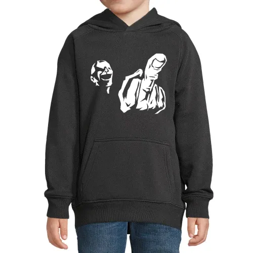Mittelfinger Fratze Kinder Hoodie