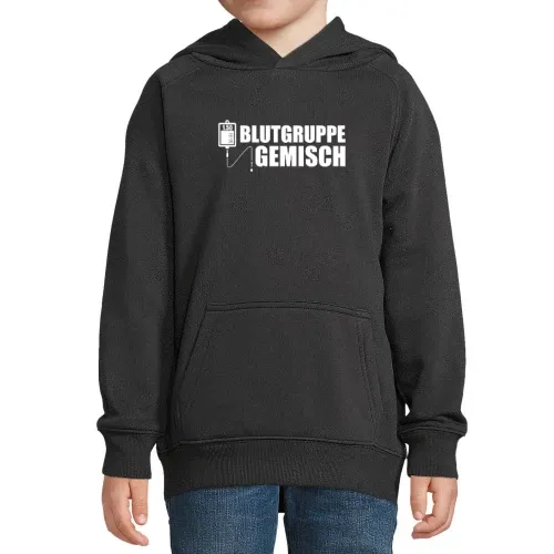 Moped Mofa 1:50 Blutgruppe Mopedfahrer Geschenk Hoodie Kinder Stellar